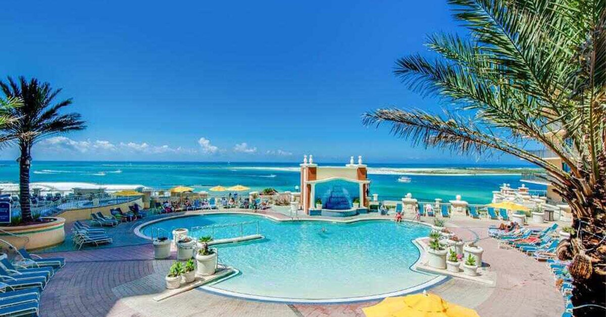 resort pool facing ocean